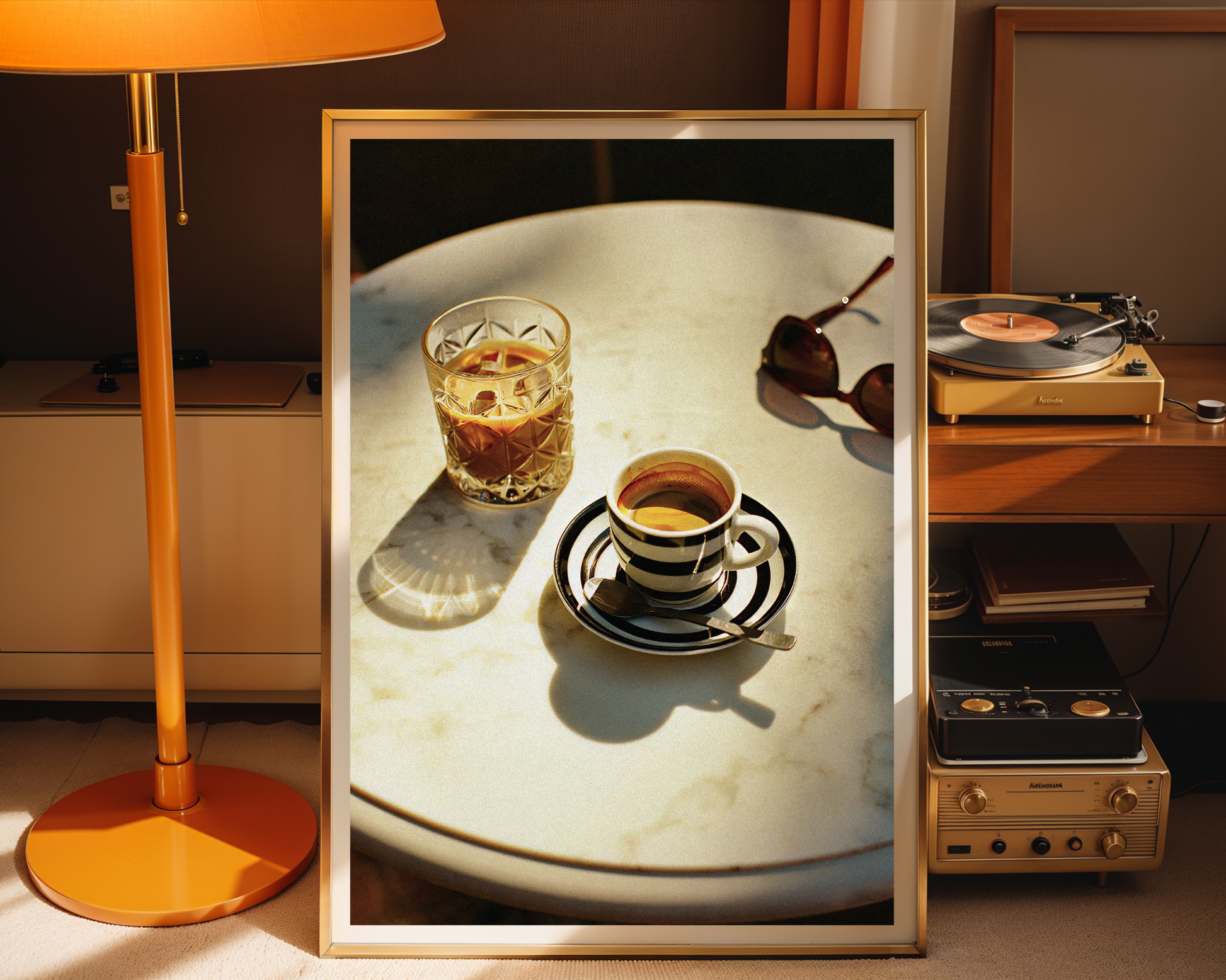 Chic Café Moments Art Print – Elevate Your Space with Timeless Elegance and Warm Hues