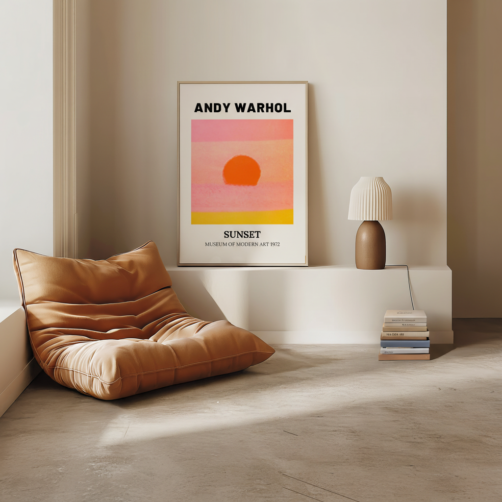 Andy Warhol Sunset Poster