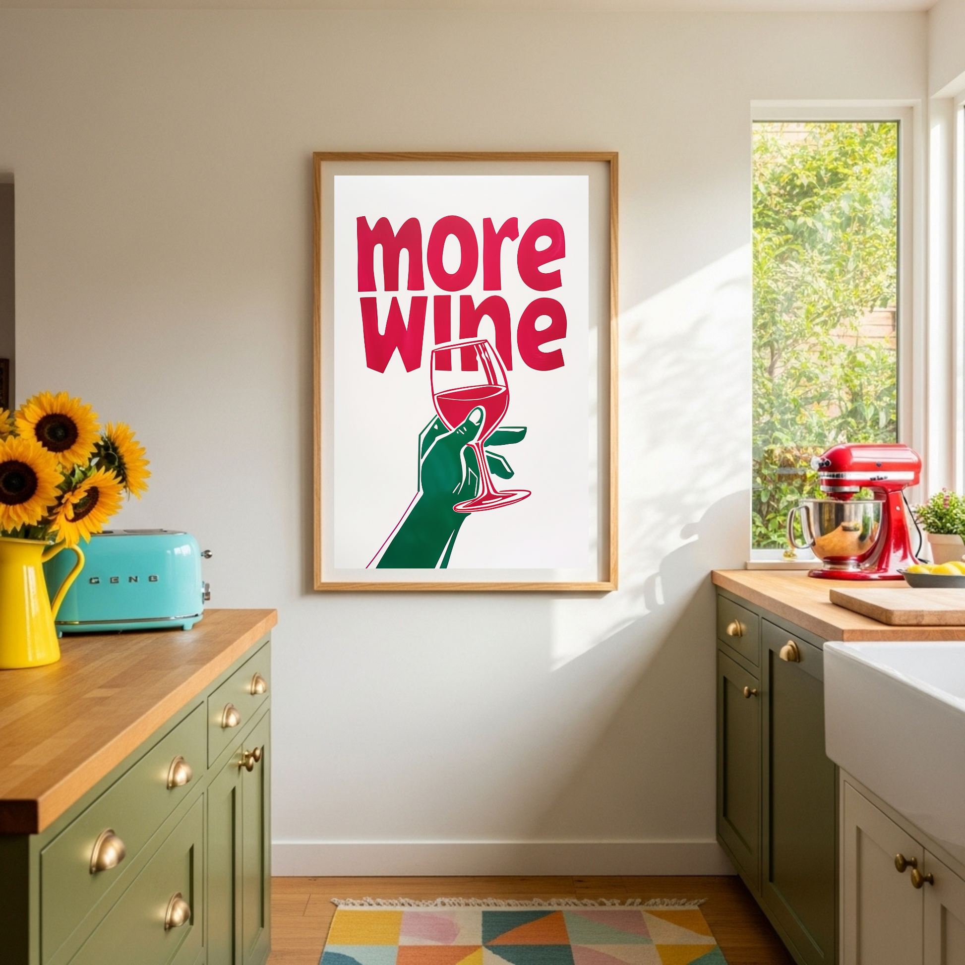 More Wine Art Print Poster