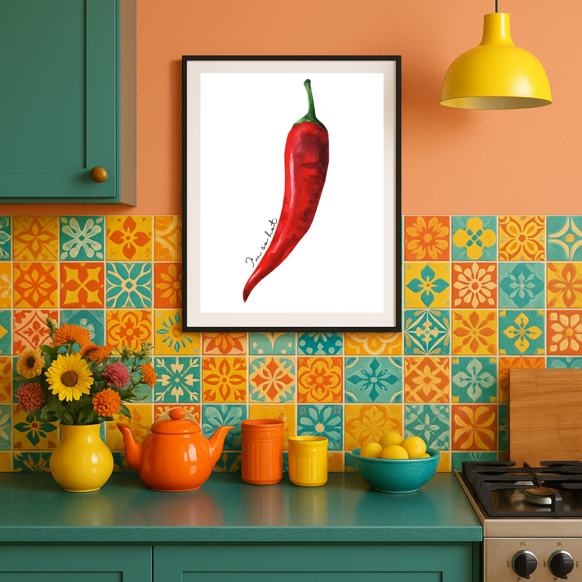 Chili Poster for Kitchen