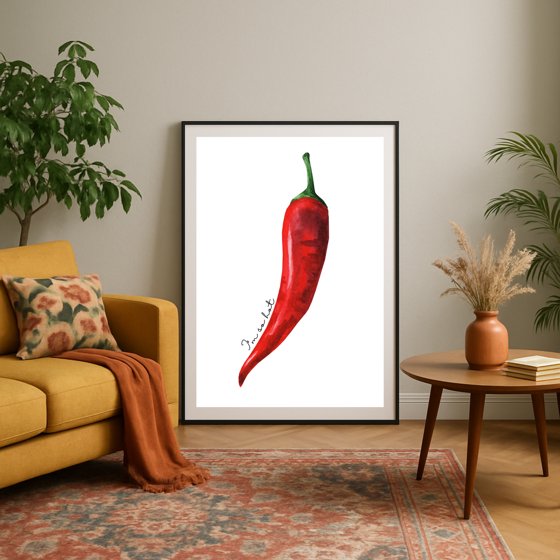 Chili Poster for Kitchen