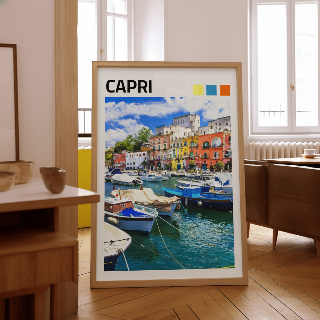 CAPRI City Retro Geometric Poster